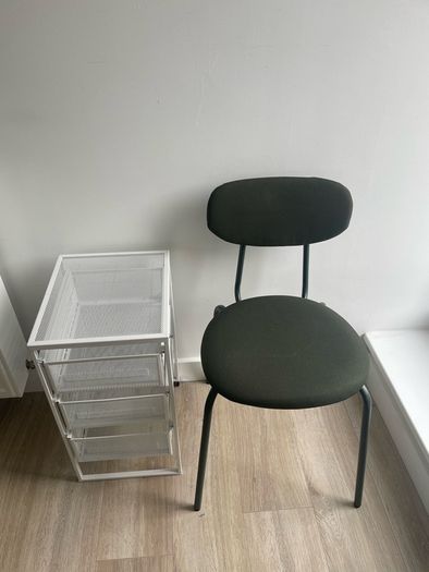 office cabinet and chair
