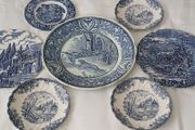 Collection of Blue and White Plates