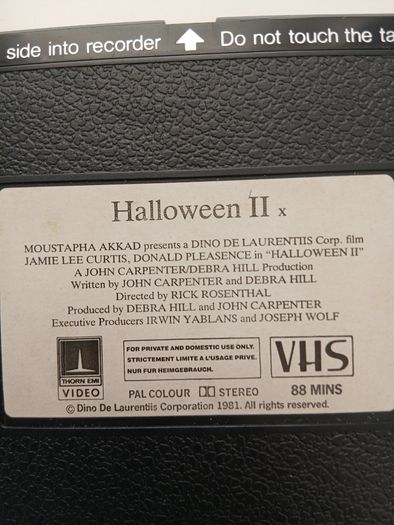 Halloween 2 On Thorn Emi Video 1981.