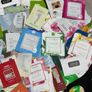 Over 100 pcs bundle of Korean skincare samples bundle bloating paper and exfoliating gloves all new perfect for travel or try before you buy full size Image 5