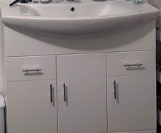 Vanity Unit White Gloss  100cm / 1000mm