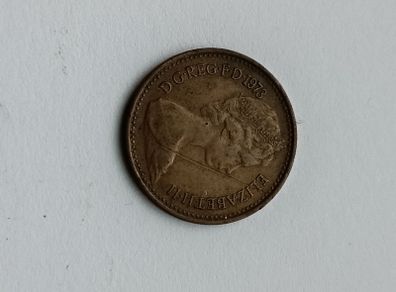 1973 Great Britain Half New Penny from the United Kingdom.