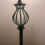 Teal Vintage Style Floor Lamp Image 3