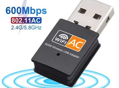 600mbps 2.4GHz 5GHz Dual Band USB Wifi Adapter Wireless Network Card Wireless USB WiFi Adapter Dongle PC NetworK