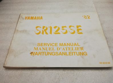 Yamaha SR125 SE 1982 service manual