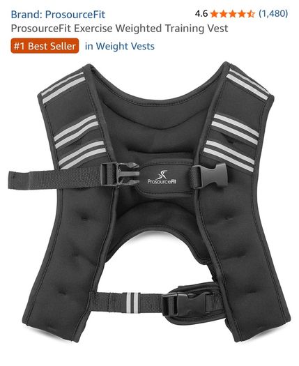 ProsourceFit Exercise Weighted Training Vest