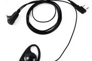 Hook Earpiece 2 Pin PTT With Mic Headset Walkie Talkie Headset BaoFeng, Kenwood, Quansheng