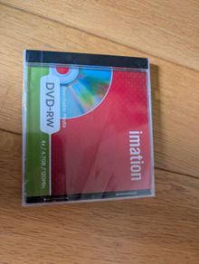 blank DVD RW rewritable disc