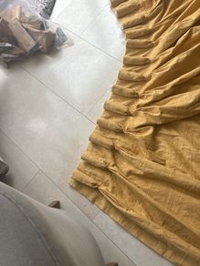 curtains .. gold fabric