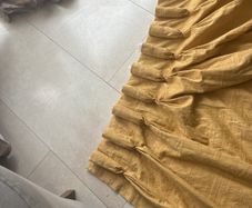 curtains .. gold fabric