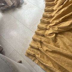 curtains .. gold fabric
