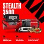 Electric Winch 3500lb/1588kg 12v Wireless Recovery Budget - Power Wound Motor, Full Steel Gearing, Heavy Duty Solenoid, Mounting Plate, Wireless Remotes, User-Friendly, Synthetic Rope Image 6