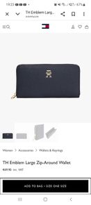 Tommy Hilfiger Emblem Large Zip-Around Wallet
