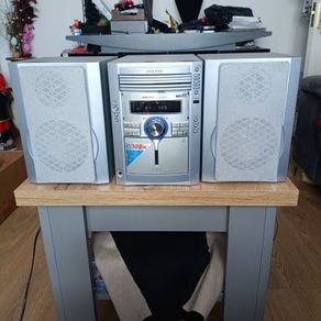 Sharp XL MP110 Micro Component System 5 Disc CD Changer Cassette mp3 FM