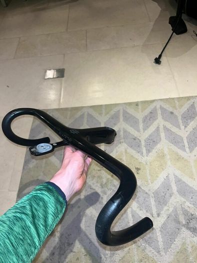 Bike Handlebars Black Inc Integrated Aero Barstem