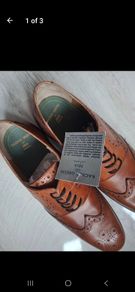 Mens New Brown Leather Brogues