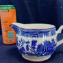 Arklow Pottery Blue Willow pattern cream jug Image 7