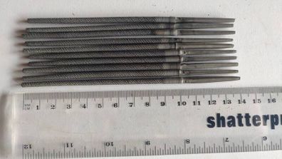 Lot of 10 Vintage USSR Round Needle Files 100mm Cut No.1 Miniature Steel Taps