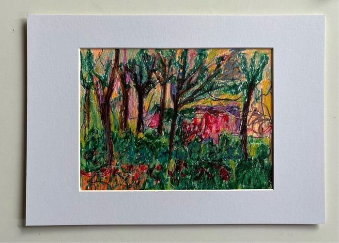 Original Art Fauvist Art Fauvist Forest landscape