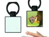Square phone ring holder - Black