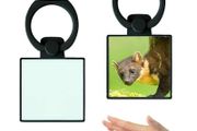Square phone ring holder - Black