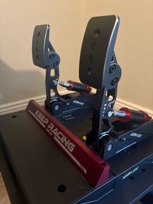 Simagic P1000-2 Sim Racing Pedals + Performance Pack | 100kg Load Cell | Throttle & Brake | Sim Racing