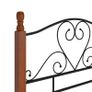 Bed Frame Black Metal 90x200 cm Image 3
