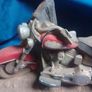 Vintage Motorcycle Figurine Model Keypoint Collectible Image 2