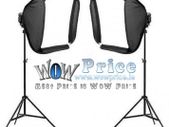 43122 60 x 60cm Portable Studio Soft Flash Softbox  2m Stand X2 L-Type Bracket