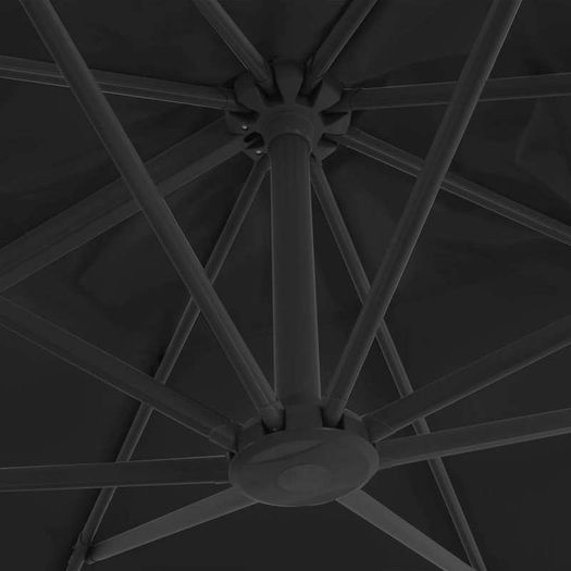 Cantilever Umbrella with Aluminium Pole 300x300 cm Anthracite