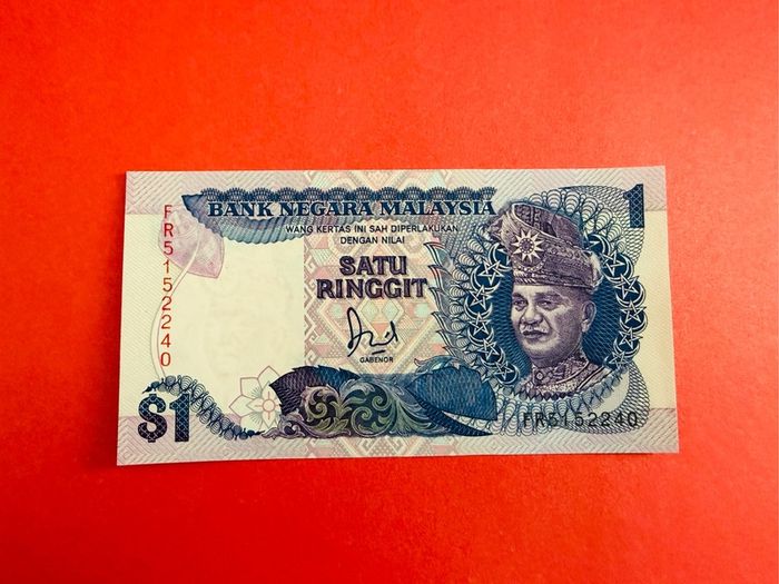 Malaysia  1 Ringgit. 1989. Pick. 27b  ( Uncirculated).