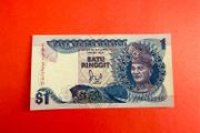 Malaysia  1 Ringgit. 1989. Pick. 27b  ( Uncirculated).