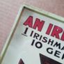 WW 1 Irish recruitment poster tin sign Image 4
