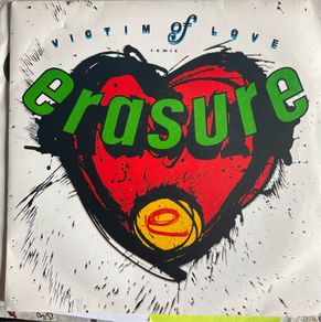 Erasure. Victim of love picture sleeve vinyl record single in vg+ condition