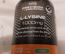 Precision Engineered L-Lysine 1000mg 120 tablets