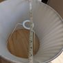 Pair of Large, Pleated, Grey Lampshades Image 6