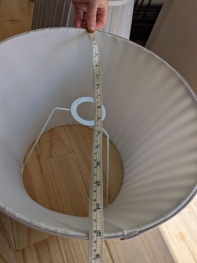 Pair of Large, Pleated, Grey Lampshades