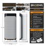 Brandson Ceramic Fan Heater with Remote Control for Bathroom and Bathroom with Oscillation Function Image 3