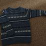 A set of Next winter/Christmas jumper and lined chinos size 3-4 years Image 2