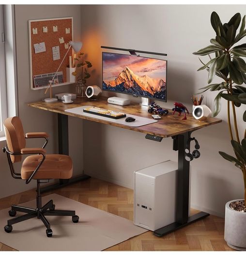 140 x 60 cm Standing Desk, Electric Height Adjusta