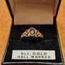 NEW 9ct Gold and Garnet Ring Image 2