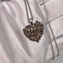 Red Diamond Pendant with Chain (Size - 20) in Rhodium Overlay Sterling Image 5