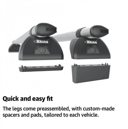 2 x Rhino KammBar Pro Aluminium Roof Bars - Ford Transit Courier