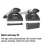 2 x Rhino KammBar Pro Aluminium Roof Bars - Ford Transit Courier Image 3