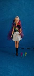 Barbie rainbow hair