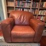 Brown leather armchair- Very comfortable! Image 4