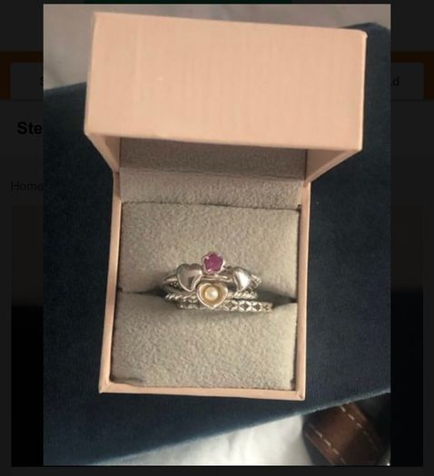 Sterling silver HHN designer ring