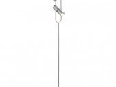 Cylinder Shade Floor Lamp Chrome 2 Spot