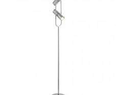 Cylinder Shade Floor Lamp Chrome 2 Spot