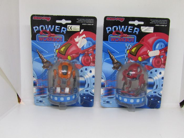 Vintage 1994 Power Workbot Robot Wind Up Walking Very Rare  Made By New Ray  Brand New Sealed Misb